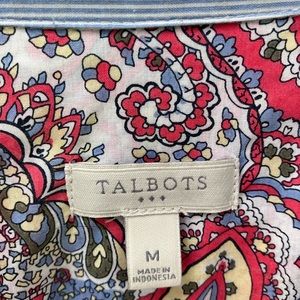 Cotton long-sleeve shirt. Talbots. Size M